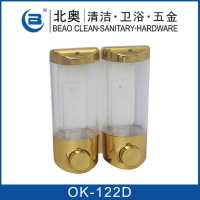 北奥皂液器挂ok-121a壁式单头沐浴露盒给皂器酒店浴室洗手液盒|122D双头金色