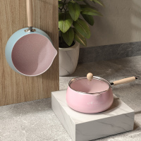 小汤锅1-2人麦石暖奶锅防溢可爱不粘家用泡面煮方便面的小锅