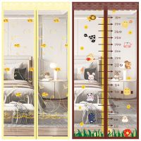 防蚊门帘魔术贴磁性防虫夏季纱窗防蝇通风家用卧室隔断帘子免打孔