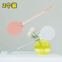 粉+白/2个装|苍蝇拍可爱家用简约卡通大号塑料长柄加厚打不烂灭蚊拍塑料苍蝇啪