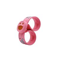 粉红色 3个装|创意硅胶笑脸驱蚊啪啪手环儿童小孩防虫手表户外夏季防蚊防水手链