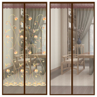 防蚊门帘魔术贴纱门静音夏季家用加密卧室门帘自吸防蝇免打孔