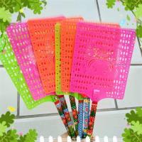 软料大方头苍蝇拍4个|家用苍蝇拍竹制手柄双鱼款加长加厚大方头超软拍蚊子拍苍蝇