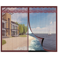 纱窗纱网防蚊子沙窗隐形门帘窗帘磁性自装自粘磁铁魔术贴窗户家用