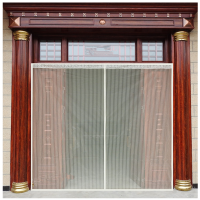 魔术贴防蚊门帘家用磁性静音条纹软纱门帘夏季卧室纱窗沙大门