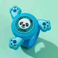 旋转驱蚊手环[熊猫] 两个优惠装|旋转闪光驱蚊手环儿童防蚊子神器抖音新款夏季户外随声防蚊啪啪圈