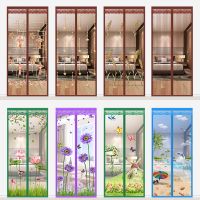 魔术贴防蚊门帘加密免打孔纱门帘子夏季磁性家用隔断帘卧室
