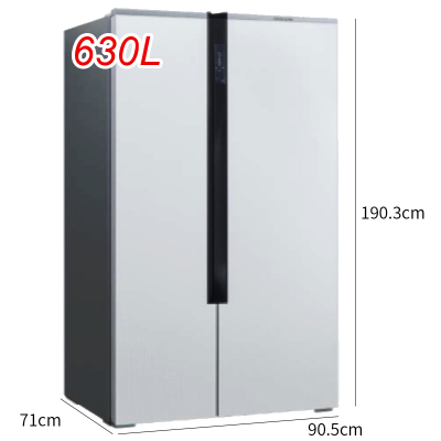 西门子(SIEMENS)KA98NVA22C 玻璃门板630L 智能动态恒温对开门 白色