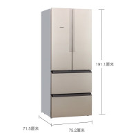 西门子(SIEMENS)484升多门冰箱 混冷无霜四门电冰箱独立双循环 KM48EA30TI