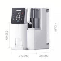 西屋弱碱性台式冷热饮水机家用RO反渗透免安装净饮一体机加热制冷直饮机桌面即热即热式饮水机WFHRO-F5曼哈顿版皓月白