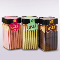 亨裕必珍罐装瓶涂层巧克力棒长条休闲小零食装饰网红儿童手指饼干