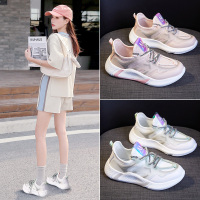 鑫恩尚网面小白运动鞋女春夏季透气ins新款休闲跑步轻便软底超火老爹鞋