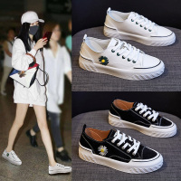 鑫恩尚小雏菊花小白鞋女2020春夏季新款初中学生透气平底板鞋百搭运动鞋