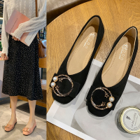 鑫恩尚豆豆鞋女2020新款春夏网红百搭时尚尖头温柔晚晚鞋平底仙女单鞋子四季鞋