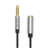 3.5mm公对母音频线四4节带麦电脑手机耳机aux声卡音频连接延长线|尼龙编织3米【支持麦克风】