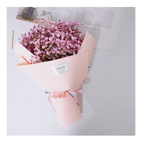 向日葵玫瑰干花花束香皂花送同学闺蜜女友生日毕业拍照花|粉色中号