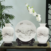 陶瓷器小花瓶摆件家居装饰品新中式酒柜客厅博古架工艺