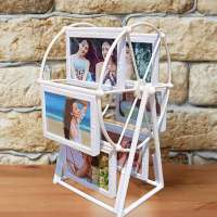 创意diy照片风车旋转相框摆台相册结婚纪念摆件生日礼物女生