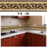 瓷砖腰线贴纸墙贴防水自粘客厅波导线条卫生间地砖装饰墙裙踢脚线|YX-055米卷 大