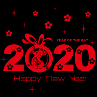 2020新年布置鼠年喜庆装饰品橱窗玻璃门贴纸福字中国结墙贴画窗花|2020C 大