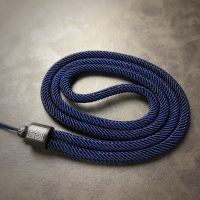 檀木吊坠挂绳米兰绳黑项链绳男女款翡翠玉佩吊坠配绳平挂件绳|藏青色6mm周长68cm