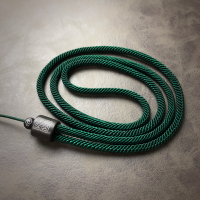 檀木吊坠挂绳米兰绳黑项链绳男女款翡翠玉佩吊坠配绳平挂件绳|墨绿色4mm周长68cm