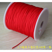 编织文玩佛珠线金刚星月菩提无弹力耐磨绳子手串绳串珠线玉线|1.5毫米140米红色