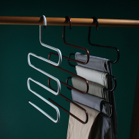 多功能魔术裤夹子家用s型多层裤架裤子衣架衣柜收纳裤挂架子裤夹