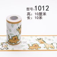 自粘pvc墙纸厨房卫生间浴室防水瓷砖墙贴纸客厅田园踢脚线腰线贴|1012 中