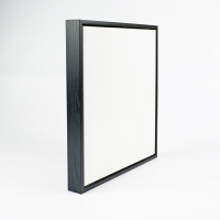 免装裱油画框成品装饰画框外框带内框绷画布绘画|拉丝黑色 60X120cm[内框尺寸含内框画布]