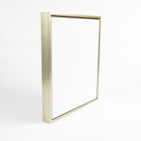 免装裱油画框成品装饰画框外框带内框绷画布绘画|拉丝银色 60X120cm[内框尺寸含内框画布]