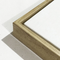免装裱油画框成品装饰画框外框带内框绷画布绘画|浅木纹 80X120cm[内框尺寸含内框画布]