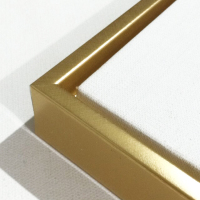 免装裱油画框成品装饰画框外框带内框绷画布绘画|土豪金 50X100cm[内框尺寸含内框画布]