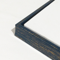 免装裱油画框成品装饰画框外框带内框绷画布绘画|蓝色带拉丝金(实际颜色看图片) 70x110cm[内框尺寸含内框画布]