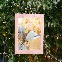 干花礼盒网红ins玫瑰永生花花束送女朋友老婆生日创意礼物|白色+粉色香皂浅紫情人草(欧亚粉蓝)+粉色橱窗手提袋+灯