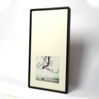 24寸圆角相框摆台挂墙尺寸中式书法字画画框装裱原木|黑鸡翅木+白色卡纸圆角框 A4(内尺寸21*29.7cm)