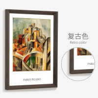 相框挂墙a3161820海报242836寸a4k8开装裱画框|复古色 4K[38*53厘米]挂墙