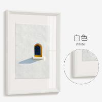 相框挂墙a3161820海报242836寸a4k8开装裱画框|白木色 海报24寸[40.4*60.6厘米]挂墙