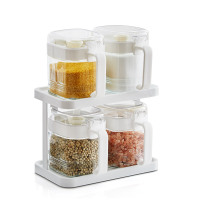 调料盒盐罐厨房组合调味料罐玻璃收纳罐子调味瓶套装放盐味精家用