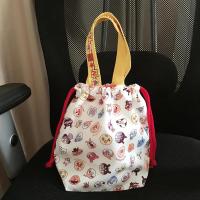 超人零食收纳袋婴幼儿奶瓶袋尿片袋帆布束口婴儿车挂袋宝宝