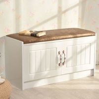 欧式进门口家用寝室鞋柜可坐防尘收纳神器实木经济多功能小号鞋凳