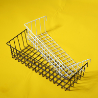 简约挂篮 ins网片黑白铁丝托盘照片墙装饰收纳置物篮家用超市