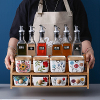 厨房用品陶瓷盐糖调料盒家用组合套装油盐酱醋瓶调味罐子收纳大全