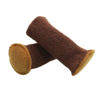 加厚椅子脚套凳子保护套餐桌椅脚垫腿套耐磨静音双层防滑脚套脚垫|毛毡底咖啡24个