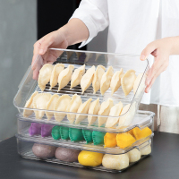 冰箱收纳盒抽屉式食品保鲜盒专用储物盒鸡蛋饺子整理收纳神器