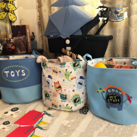 出口宝宝玩具收纳篮卡通脏衣桶布艺杂物筐整理箱衣物收纳桶脏衣篮