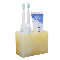 北欧轻奢电动牙刷置物架木梳架卫生间牙刷架牙刷收纳盒酒店