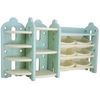 儿童塑料玩具收纳架 宝书柜 多层置物架幼儿园整理储物架子