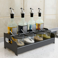 不锈钢厨房调料盒组合套装家用调料品油盐酱醋调味瓶罐子收纳盒