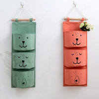 布艺挂兜收纳袋壁挂墙挂式整理袋墙上悬挂式储物袋置物袋衣柜挂袋